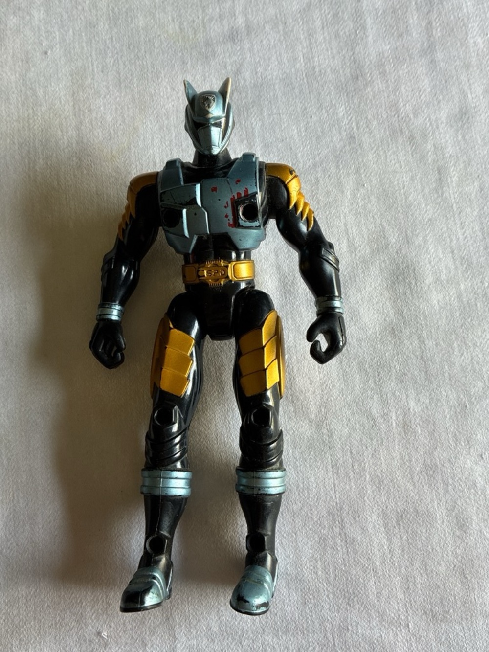 Power Ranger Black and Gold Power Ranger-Style Action Figure - Kids Playset